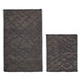 Mijölnir Juego de alfombrillas de baño de algodón, Gris